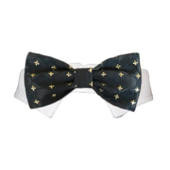 Pooch Outfitters  Cameron Bow Tie - Black - Extra Large