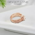 thumbnail image 4 of Porsha Wedding Ring Set for Women Engagement Ring Two Matching Bands Sterling Silver by Ginger Lyne, 4 of 7
