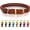 Brown, variant on OOPSDOGGY Rolled Leather Dog Collar Reflective Soft Padded Pet Collar for Small Medium Large Breed Dogs Adjustable, Pink