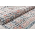 thumbnail image 6 of Cora CL55A Symphony Blue Transitional Vintage Rust Area Rug, 2'6" x 8', 6 of 9