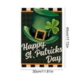 thumbnail image 3 of Cheapark St. Patrick's Day Home Garden Flag Shamrocks Decorative Printed for Outdoor Holiday Decoration Green, 3 of 6