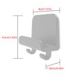 thumbnail image 2 of Soporte de soporte de montaje en pared de 3 piezas Soporte de ABS adhesivo de doble cara para Ebook / Tablet / Smartphone Advancent EL3348-02B, 2 of 2