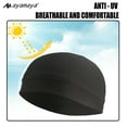 thumbnail image 5 of Sport Skull Beanie Cap, AYAMAYA Quick Dry Lightweight Beanie Hat, Summer Cycling Running Helmet Liner, Sweatproof Breathable Sleep Caps(Black), 5 of 6