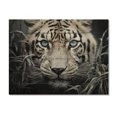thumbnail image 3 of Designart "Mysterious Cat s Gaze II" Animals Print on Natural Pine Wood, 3 of 5