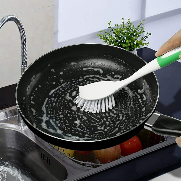 Buy Wholesale Taiwan Kitchen Dish Scrub Brush With Transparent Handle & Dish  Brush Scrubber at USD 0.72