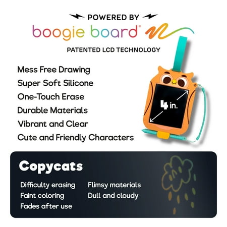 Boogie Board Scribble Pals Owl Portable Doodle Tablet for Children Ages 3  by Buffalo Games