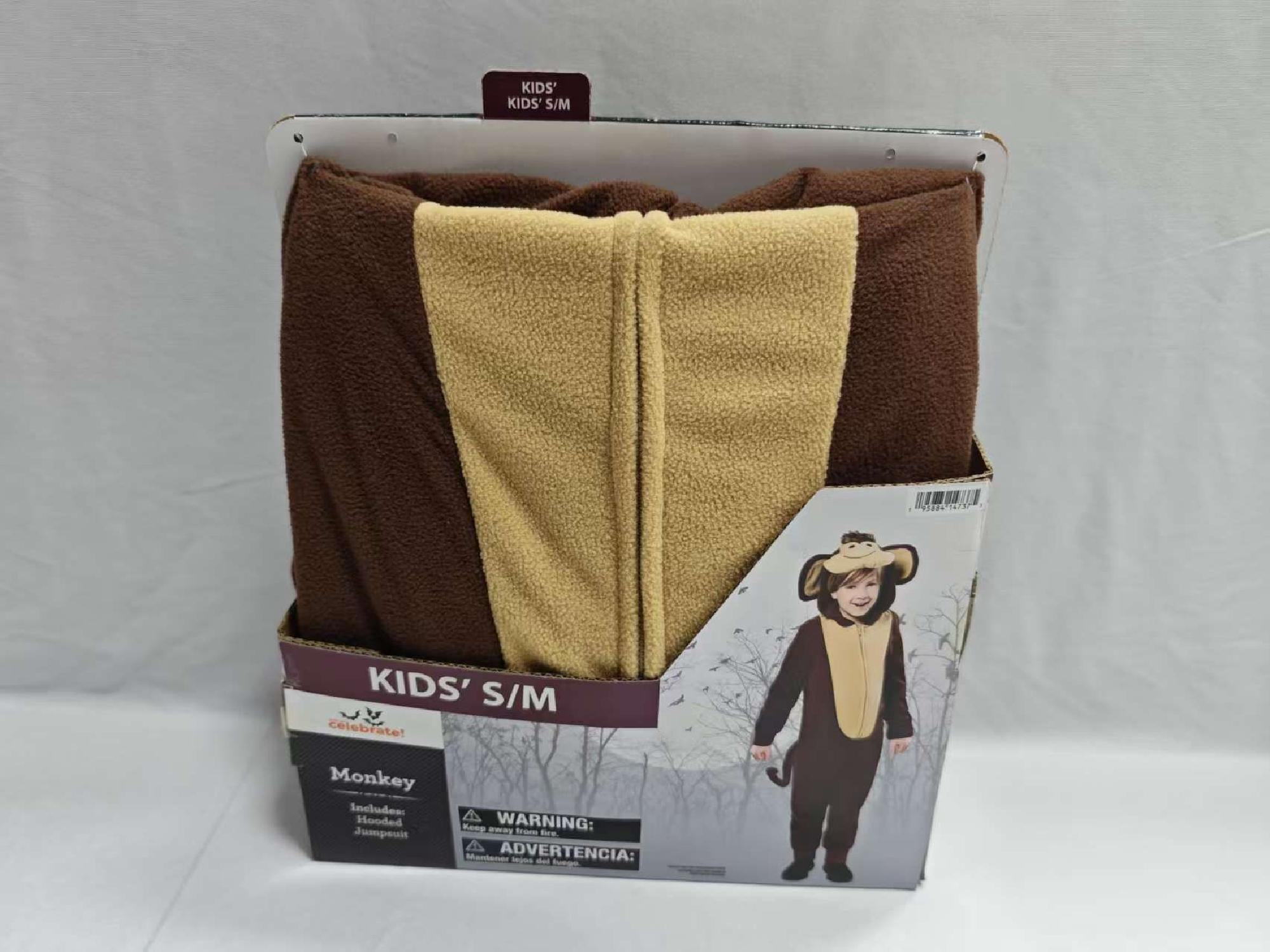 Monkey Jumpsuit Halloween Costume for Children, Boys Size L (10/16), by Way to Celebrate