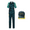 Men-Green, variant on Australian Break Dancer Costume Raygun Costume Cosplay Raygun Outfit Without Hat (Women-Dark Green,3XL)