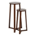 thumbnail image 1 of Kate and Laurel Rioux Modern Nesting Tables, Set of 2, Walnut Brown, Transitional Side Tables with Nesting Design for Stylish and Functional Home Decor, 1 of 9