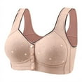 thumbnail image 2 of Daisy Bras for Women No Underwire Front Closure Comfort Senior Wireless Snap Closing Bra, 2 of 6