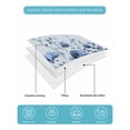 thumbnail image 4 of Twin Quilt Bedding Set, Blue Blooms Floral Reversible Summer Quilt 3 Pieces, Spring Flowers Botanical Blue Ombre Lightweight Bedspreads Coverlets with 2 Pillow Shams for All Seasons, 4 of 5