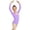 Purple, variant on Girls Long Sleeve Dance Leotard, Solid Color Ballet Bodysuit for Gymnastics, Practice Training Wear for Kids Big Girls