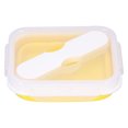 thumbnail image 3 of Lunch Box,, Thermal Lunch Box, Foldable Portable With Fork Spoon For Staff For Office For School For Students Yellow 600ML, 3 of 8