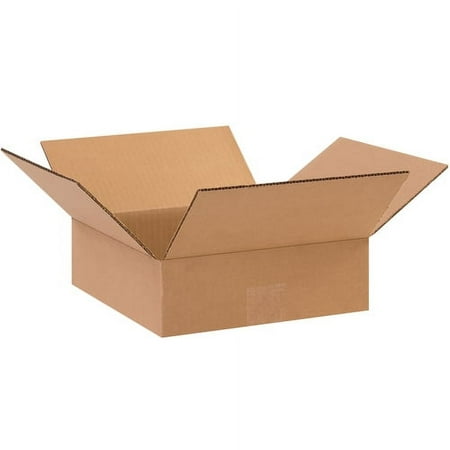 UPC: 0812578002948 | Box Partners Flat Corrugated Bxs 10x10x3 Kraft 25/BDL – BXP 10103
