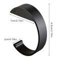 thumbnail image 3 of FXMLRLK 4 Pcs Aluminum Alloy Desk Heavy Duty Purse Hook, Bag Hanger for Table, Office, Travel, Multi-Use Portable Bag Hook for Desk, Headphone, Key, Backpack, Office Table Accessories, 3 of 3