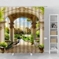 thumbnail image 4 of Beautiful Germany Town Landscape Shower Curtain Oil Paint Landscape Home r Wall Hanging Cloth Bathroom Curtain Bath Screens, 4 of 7