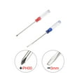 thumbnail image 3 of Unique Bargains 2 Sets PH00 Phillips / 3mm Slotted Magnetic Screwdriver 3" Round Shaft Clear Crystal Handle, 3 of 5