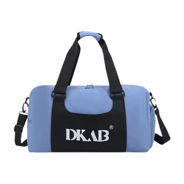 Bolsa de viaje con compartimento para zapatos y funda para carrito de gran capacidad Azul