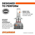 thumbnail image 6 of SYLVANIA H7 LED - Fog Lights For Cars and Trucks - Headlight Bulbs for Off Road Powersports - 6000k Cool White LED Light - Long-Lasting Bulbs - No Polarity - DIY Upgrade, 6 of 9