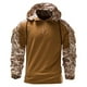 thumbnail image 1 of Sudaderas Con Capucha Para Hombre Camuflaje Costura Media Cremallera Con Capucha Cordón Suéter Militar de Manga Larga Odeerbi ODB-4, 1 of 9
