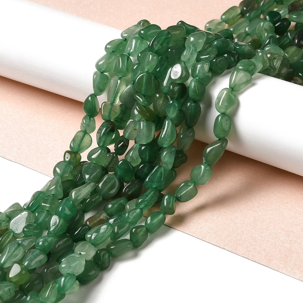 Natural Green Aventurine Beads Strands 7~14x4~8x4~7mm Hole: 1mm about 44~50pcs/strand 38.5~39.5cm