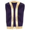 thumbnail image 1 of vastwit Mens Halloween Toad Vest Costumes Open Front Shiny Trim Waistcoat Cartoon Captain Cosplay Outfits Purple XXL, 1 of 6