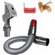 thumbnail image 1 of Dog Vacuum Cleaner Brush for Dyson, Pet Hair Brush, with Hose Extension and Trigger Lock, for Dyson V7 V8 V10 V11 V12 V15, 1 of 4