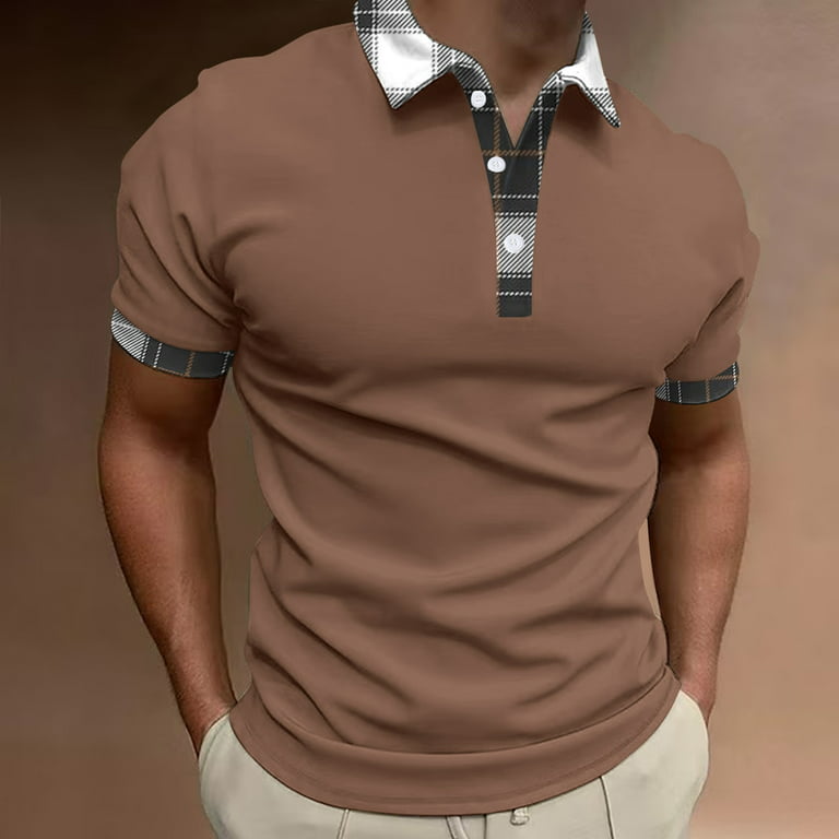 ketyyh-chn99 Black Polo Sweatsuit Mens Golf Polo Shirt Short