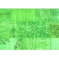 thumbnail image 1 of Ahgly Company Indoor Rectangle Patchwork Green Transitional Area Rugs, 7' x 9', 1 of 1