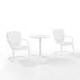 thumbnail image 1 of Crosley Ridgeland 3 Piece Outdoor Bistro Set in White Gloss, 1 of 8