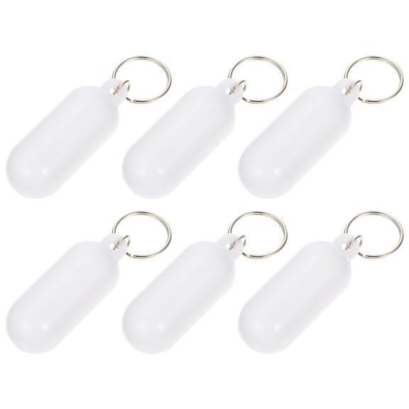 FELTECHELECTR Water Sports Hanging Decor Keychain White Alloy 6Pcs