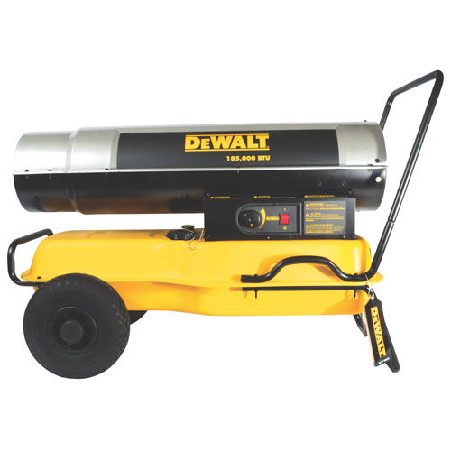 DeWalt DXH185KT Kerosene Constuction Shop Torpedo Heater 185K BTU -  Walmart.com