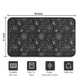 thumbnail image 5 of Black Gothic Sun Moon Pattern Door Rugs,Washable Non Slip Door Mats Indoor,Decorative Door Mats,Entry Mat Indoor for Entrance,Bedroom,Kitchen,Bathroom,30"x17", 5 of 6