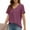 Purple, variant on Otvok Summer Tops for Women Solid Casual Trendy Short Sleeve T Shirts Scoop Neck Tee Shirts