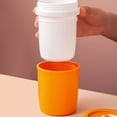 thumbnail image 4 of Bearachild Taza de desayuno de plástico de 330ML, taza de leche de café con jugo de gachas, olla de sopa sellada para exteriores, viaje a casa, Teteras Naranja, 4 of 6