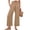02# Khaki, variant on HKYNLAG Womens Wide Leg Palazzo Pants Summer Beach High Waisted Cropped Flowy Pants 2026 Dressy Casual Trousers with Pockets Hot Pink L
