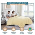 thumbnail image 3 of Casa Platino Bed Comforter King Size, Pre-Washed Soft Quilted Blanket - Lightweight King Size Comforter - All Season King Comforter - Premium Microfiber Down Alternative Comforter King Size - Vanilla, 3 of 8