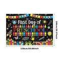 thumbnail image 5 of Colorful Crayons First Day of Preschool Banner Handprints Space Decorations for Classroom School Event Kids Celebration, 5 of 7
