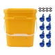 thumbnail image 1 of Bebedero automático para pollos con barril portátil de 12 l para aves de corral, gansos y patos + cuenco para pájaros azul y tornillos negros, 1 of 8