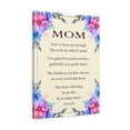 thumbnail image 5 of To My Mom Canvas Daughter Son for Mother Inspirational Wall Decor for Home Office Gym Inspiring Success Quote Print Ready to Hang Wall Art Unframed, 5 of 6