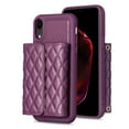 thumbnail image 5 of ELEHOLD Crossbody Wallet Case for iPhone XS / iPhone X, Soft PU Leather Card Holder Magnetic Flip Folio Purse Case,Purple, 5 of 6