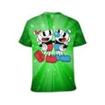 thumbnail image 6 of Cuphead T-Shirts for Men Women, Anime Short Shirts, Unisex Short Sleeve Tops, Crew Neck Tee Shirts, S-4XL, 6 of 8