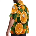 thumbnail image 3 of Tangerine Men's Short Sleeve Shirts with Spread Collar Tops, Casual Printed Poplin Shirt, Button Down Short Summer Beach Shirts - Unisex, 3 of 6