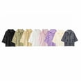 thumbnail image 4 of HH TRAF Blusas elegantes de moda para mujer, blusas estampadas de manga larga con un solo pecho, camisas de cuello vuelto de 8 colores para mujer, ropa de calle, 4 of 5
