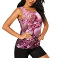 thumbnail image 2 of Fuzoiu Pink Glitter Heart Candy Print Women's Workout Tank Top,Athletic Racerback Sports Tank,Tops Sleeveless Running Loose Fit Yoga Tops,Active Shirts for Yoga, Running, and Gym-X-Large, 2 of 7