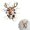 Style 4, variant on Christmas Creative Wall Sticker, 3D Santa Claus Broken Wall Cartoon Design Christmas Decals, Creating Door Stickers with Broken Walls, Cartoon Santa Reindeer Window Decal Decor