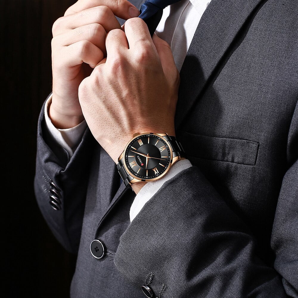CURREN NEW 2020 Classic Fashion Quartz Mens Watches with Stainless Steel Business Wristwatch Relogio Masculino