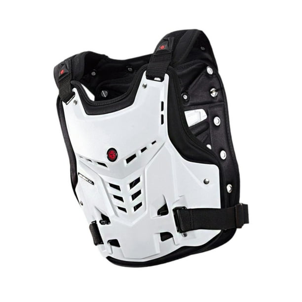 Protector de pecho para motocross, equipo para hombre, equipo para motocross, equipo para montar en moto Blanco M
