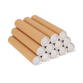 thumbnail image 1 of 12 Pack Mailing Tubes with Caps for Packaging Posters, 2X12 Inch Cardboard Mailers Tube, Poster Tube for Mailing, 1 of 8