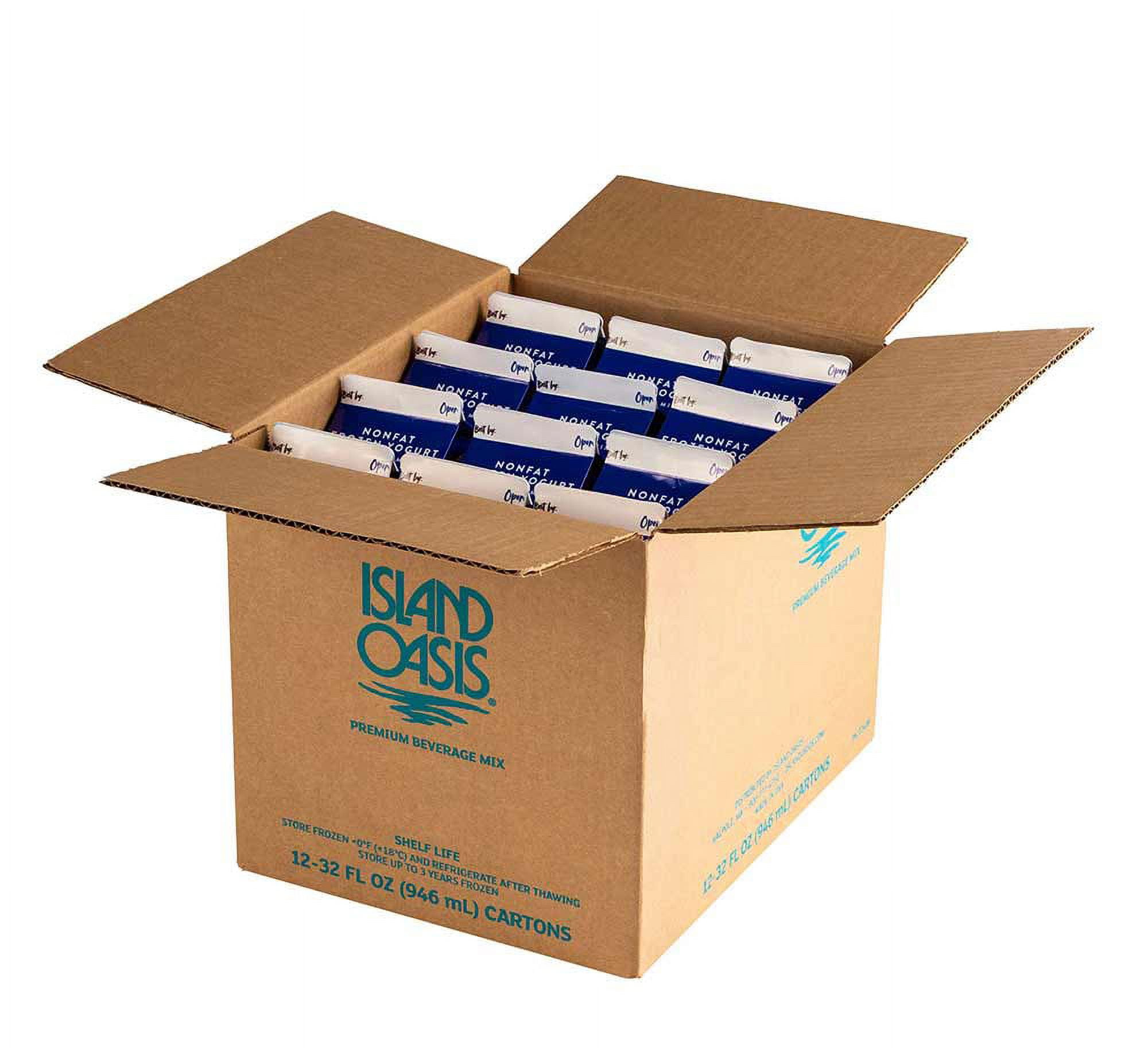 Island Oasis Non Fat Yogurt, 32 Ounce 12 per case.